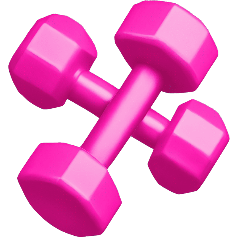 Two pink dumbbells emoji