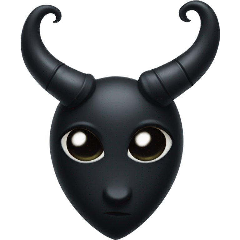 Black heart with small black horns and tail emoji