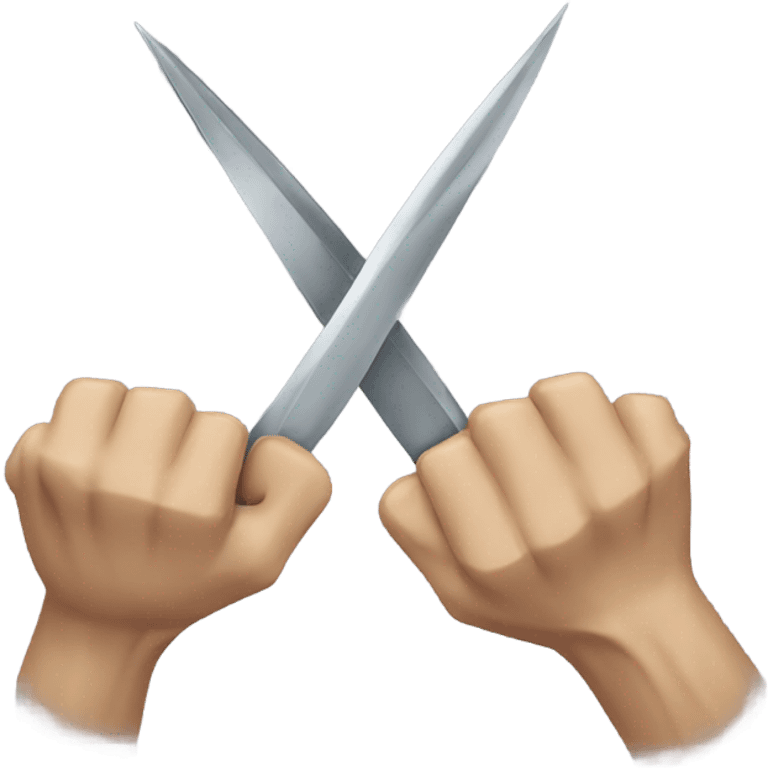 Wolverine arm with long blade claws  emoji