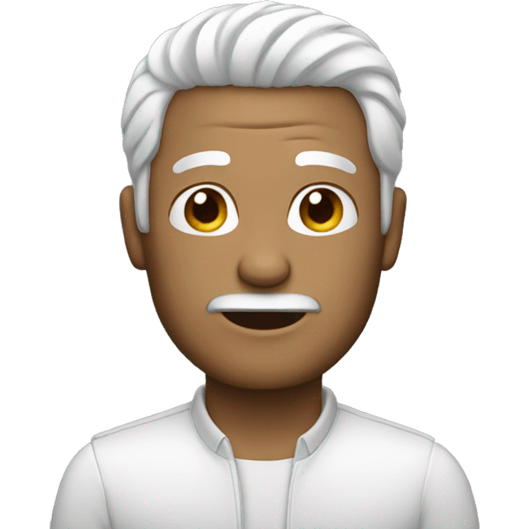 Man with White hair  emoji