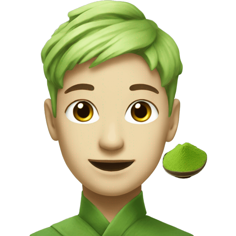 Realistic matcha emoji