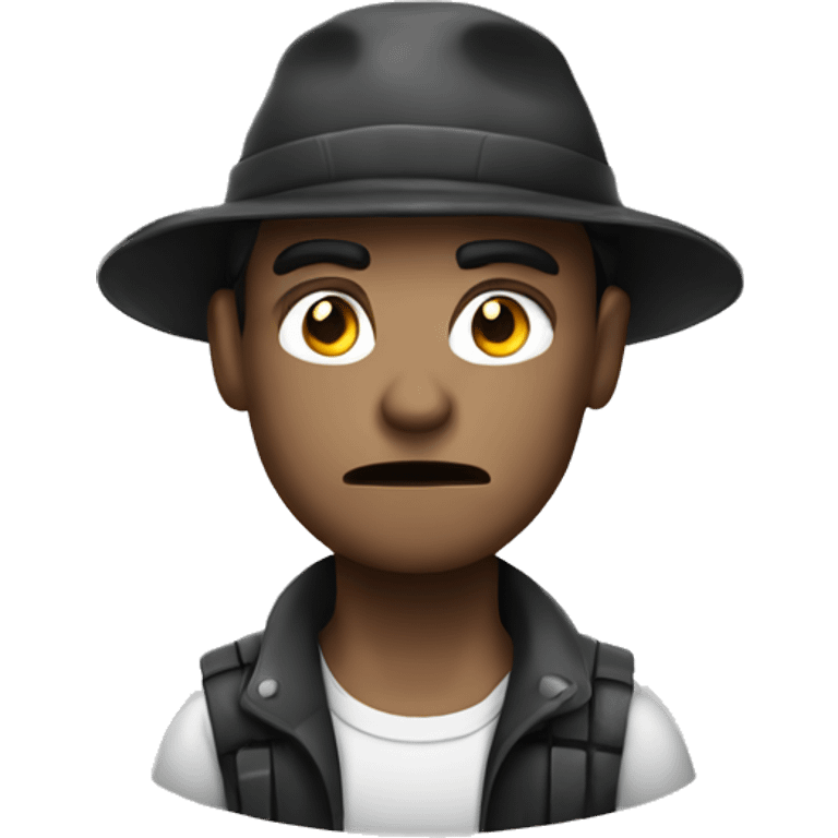 robber unhappy without money ios emoji