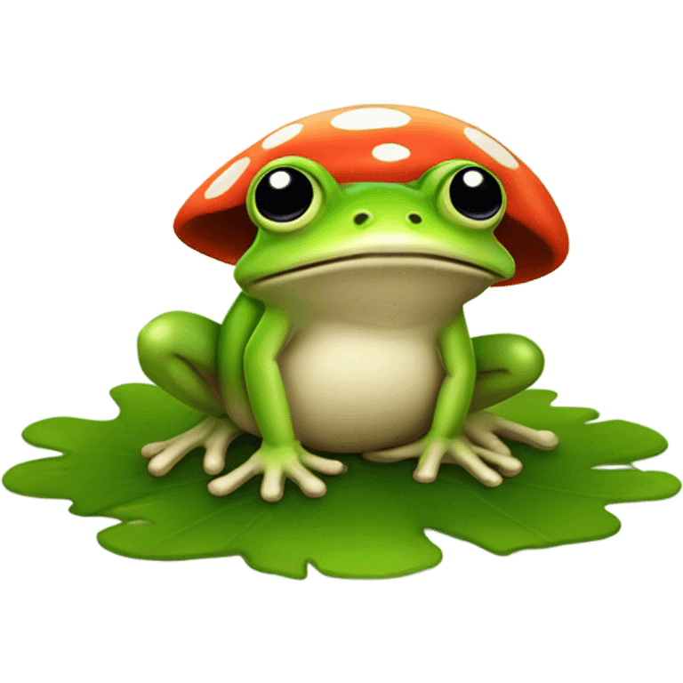 Mushroom frog emoji