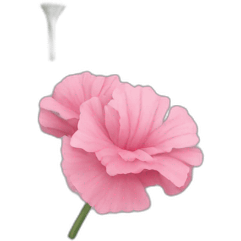 Small Pink Carnation flower emoji