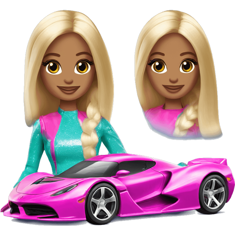 barbie mermaidia’s hot wheels hypercar emoji