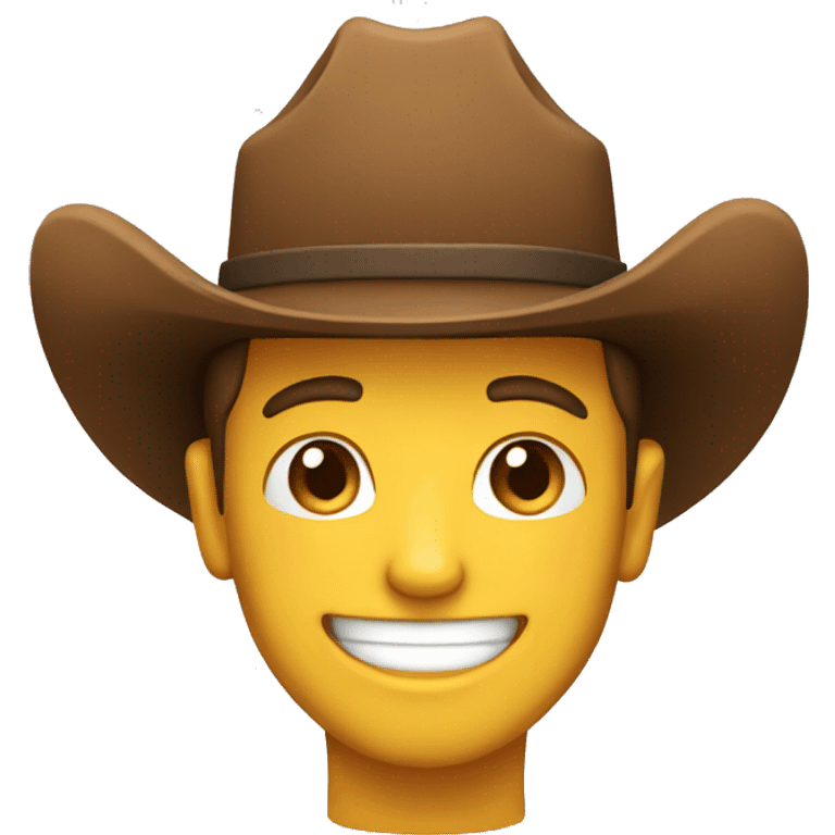 Smiling cowboy  emoji