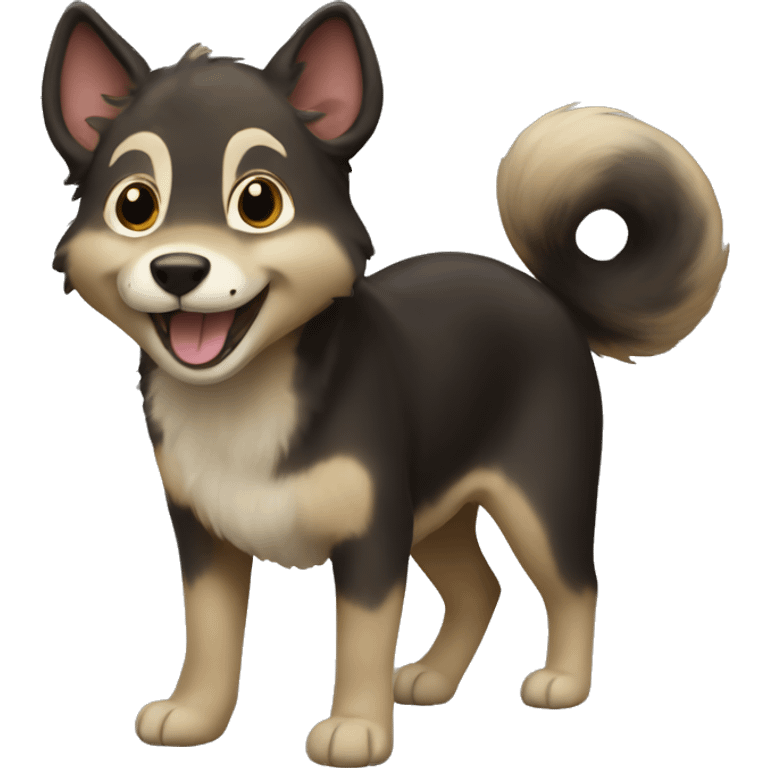 a happy sable emoji