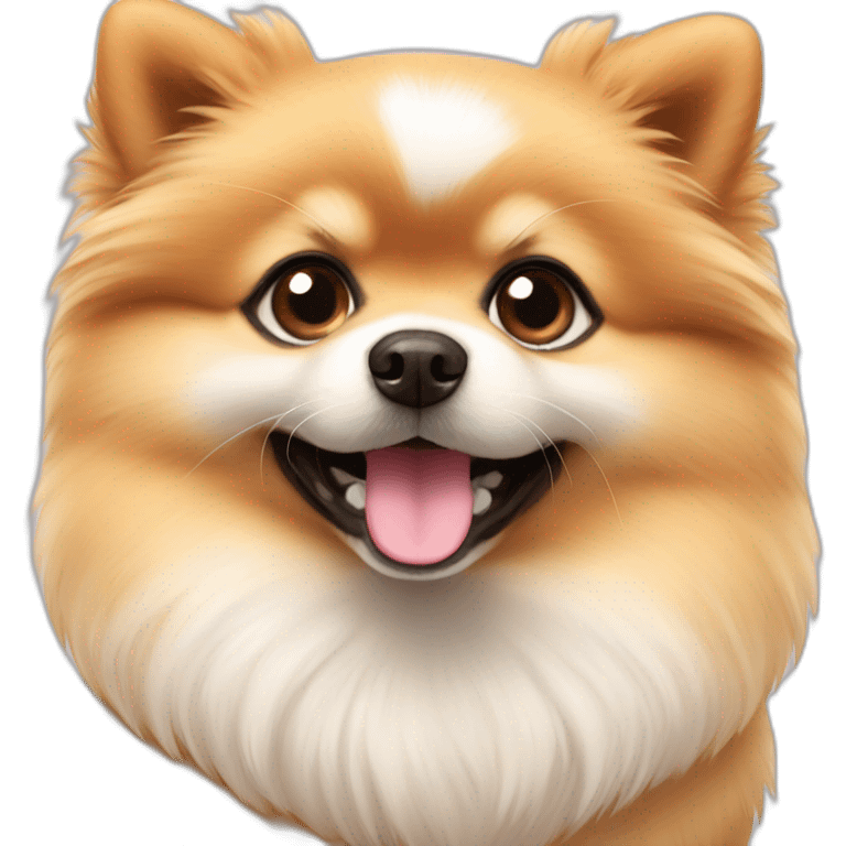 Cute little Pomeranian emoji