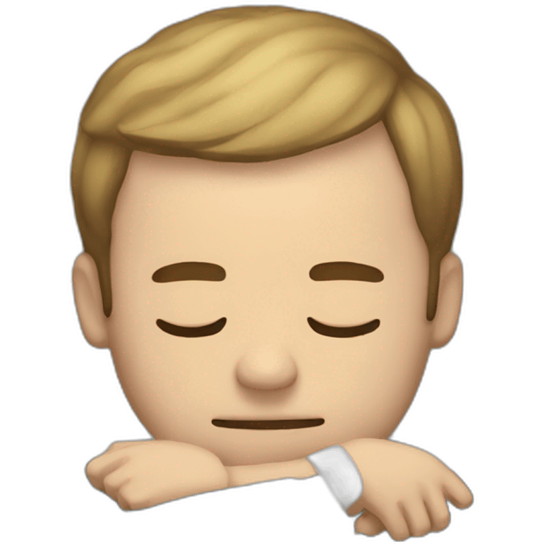 Macron sleeping  emoji