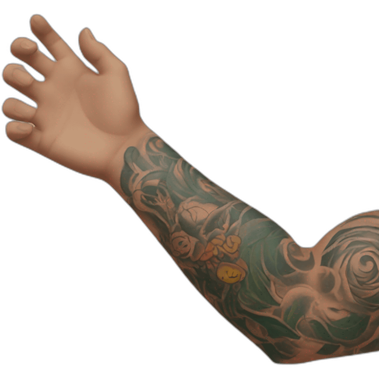 tattooed arm emoji