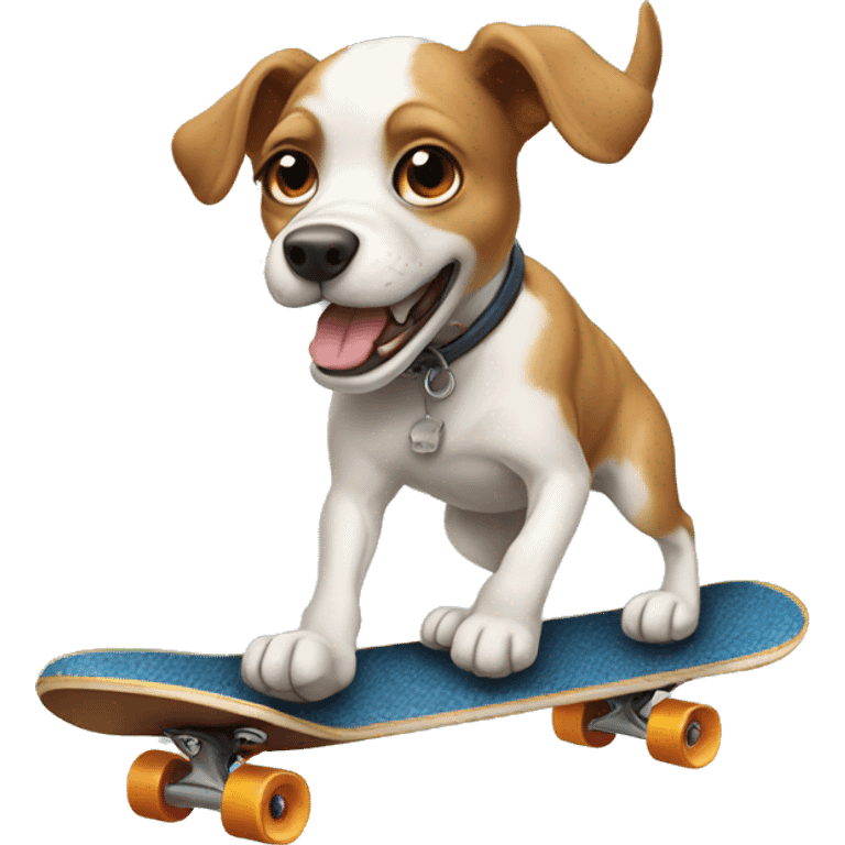 dog skateboarding emoji