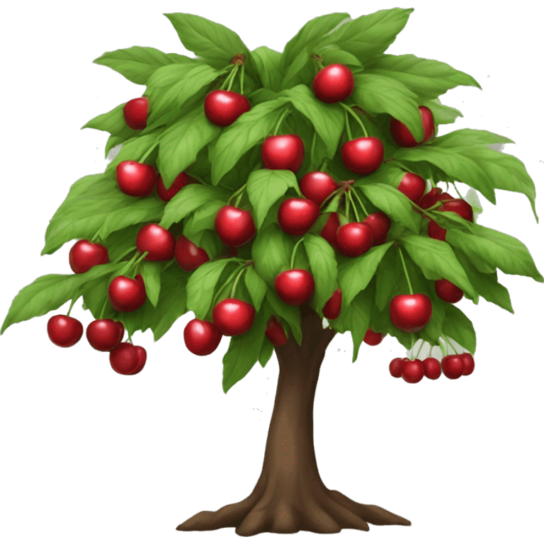 Cherry fruit tree emoji