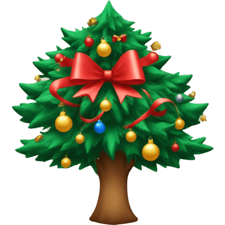 Árbol de navidad coquette emoji