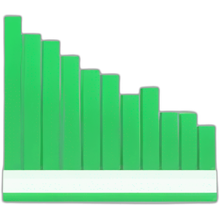 bar chart with green taller than gray bar emoji