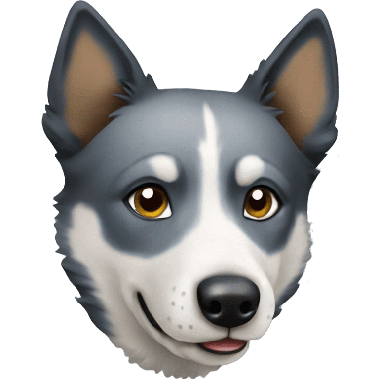 Husky blue heeler dog emoji