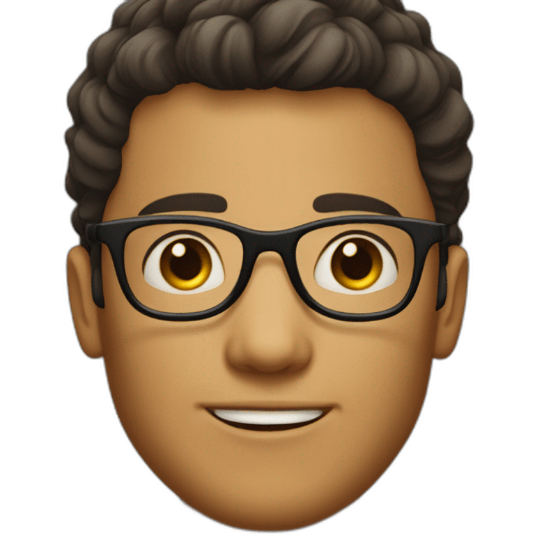 jawlined boy with medium hairs and glasses emoji