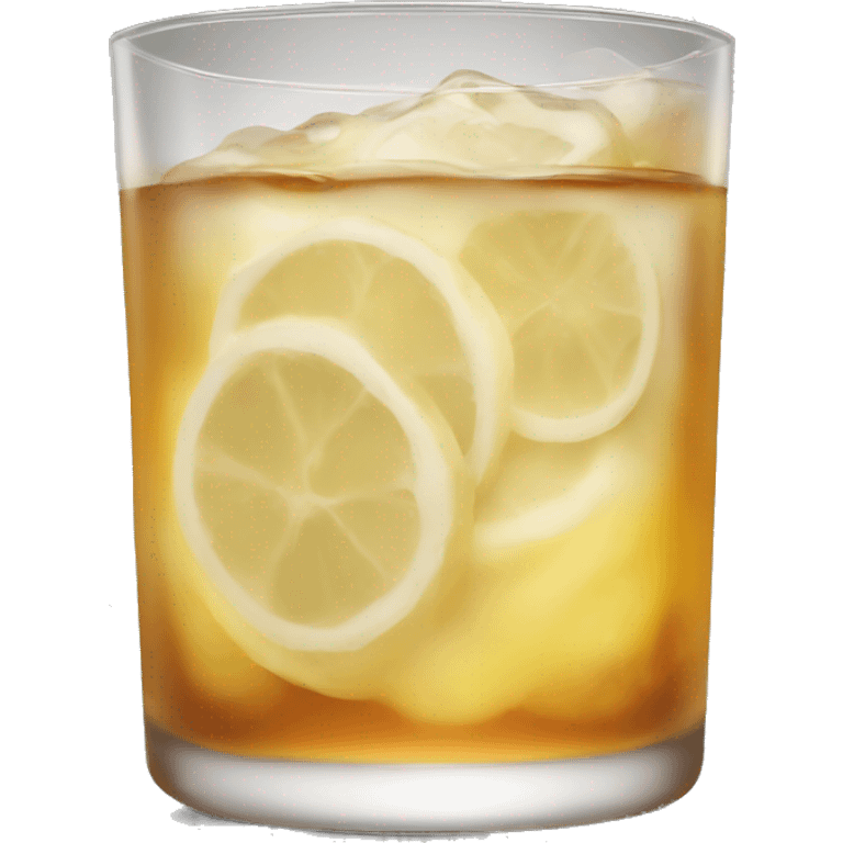 Realistic whisky sour emoji