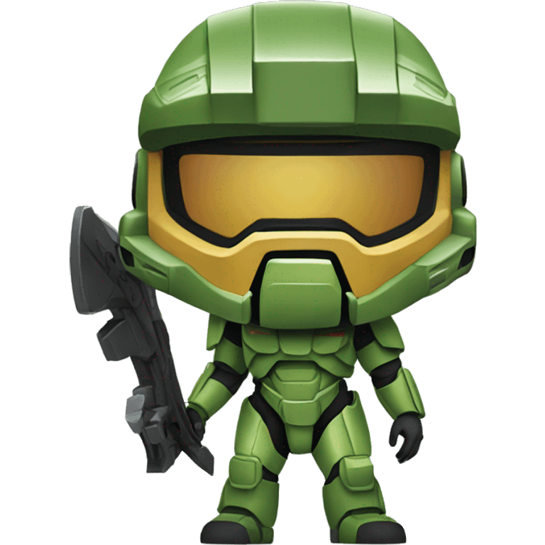 master chief with a bow emoji