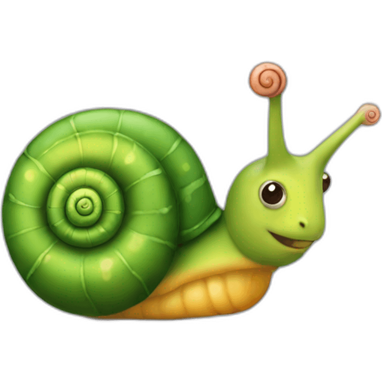 Slimy snail emoji