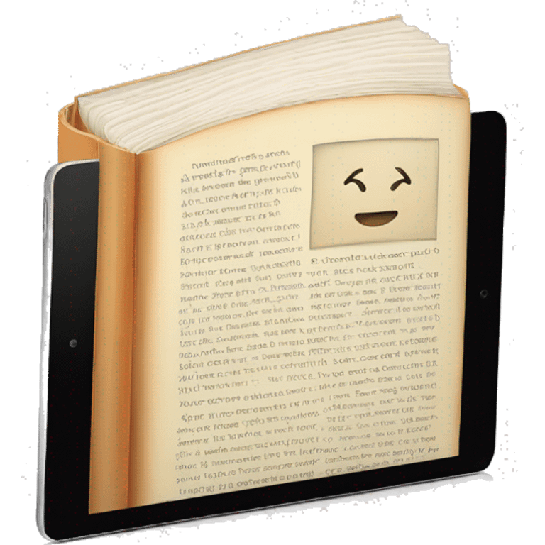 book inside the tablet emoji