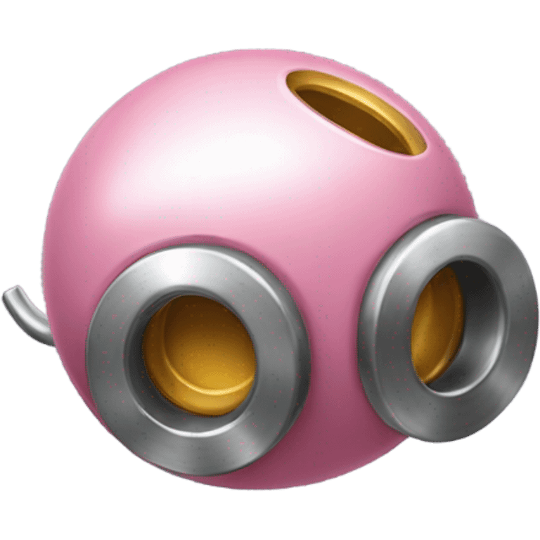 Metal Kirby ball with wheels emoji