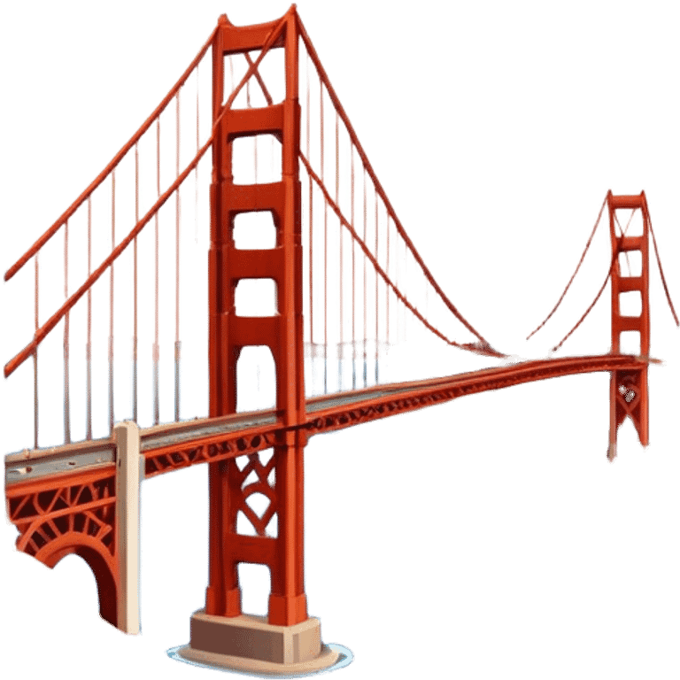 Cinematic Realistic Golden Gate Bridge Emoji emoji