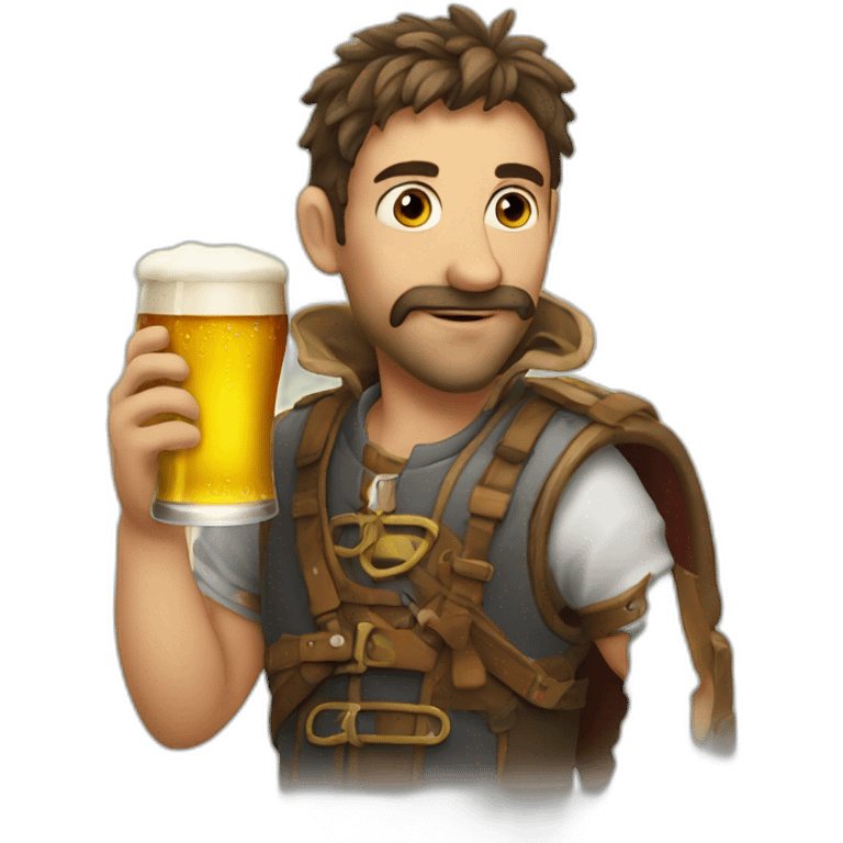 C15 with beer  emoji