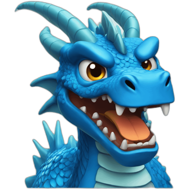 Angry Blue Dragon emoji