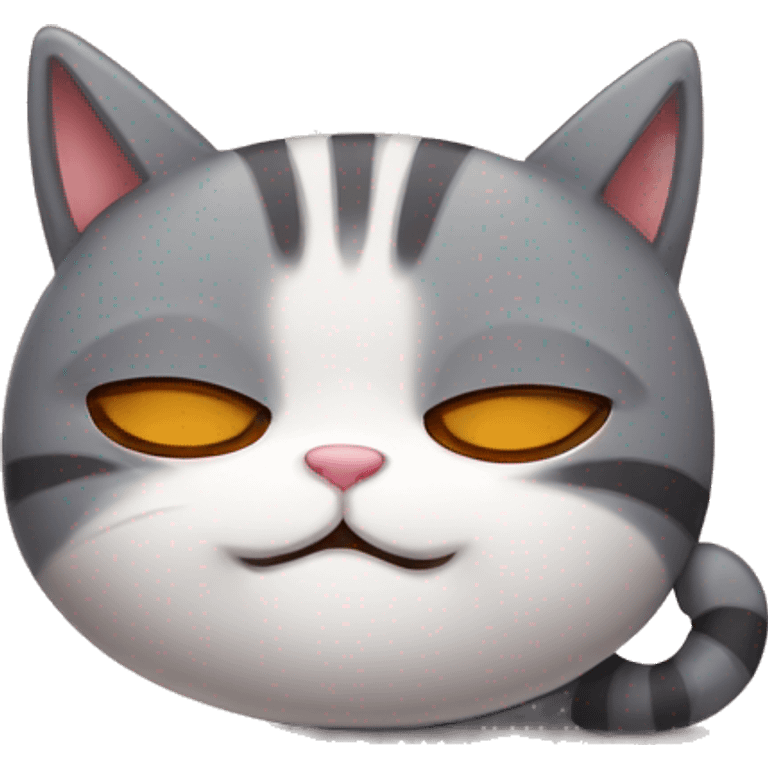 cute sleepy cat emoji