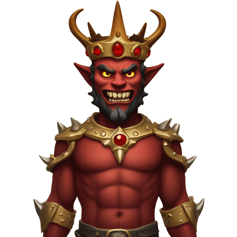 Devil with crown  emoji