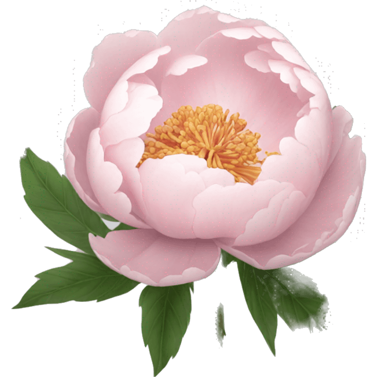 Light pink peonie emoji