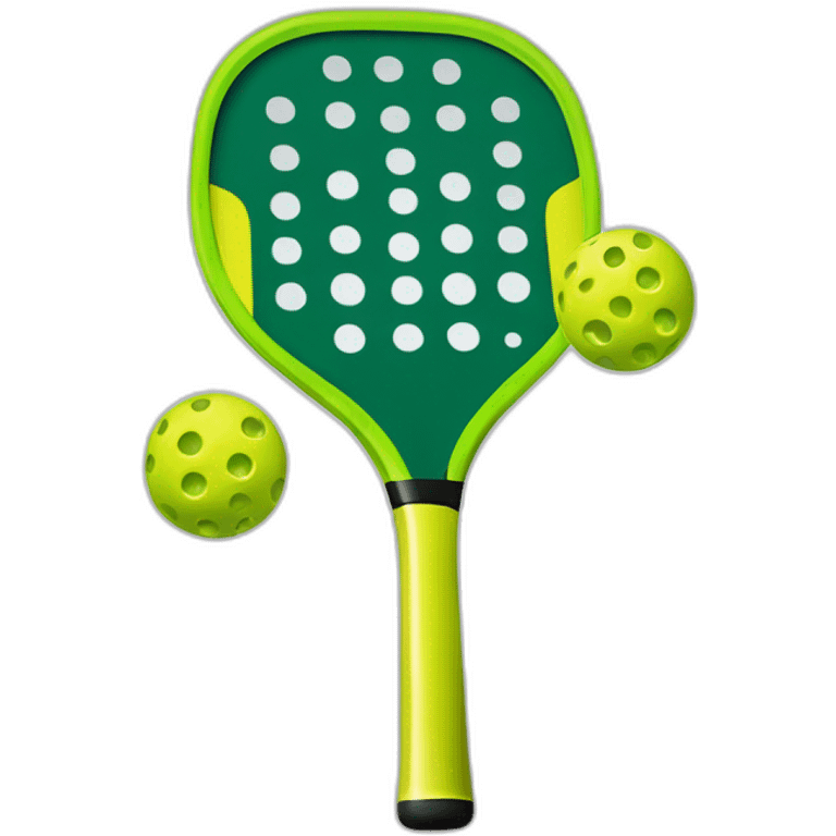 pickleball mixed with tenniens emoji