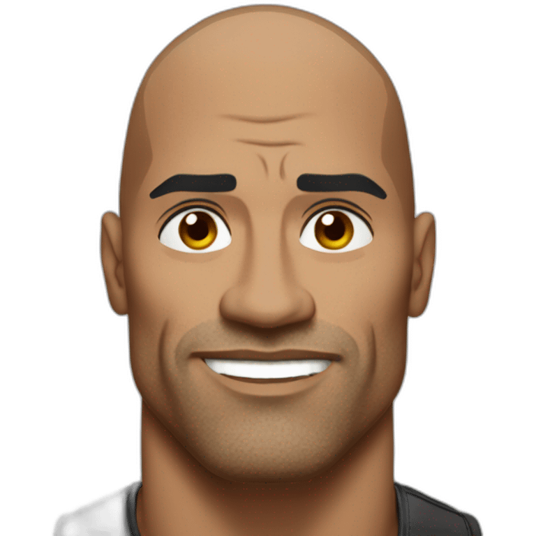 the rock with a raised eyebrow emoji