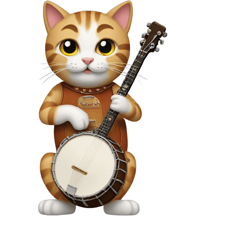 cat with a banjo emoji