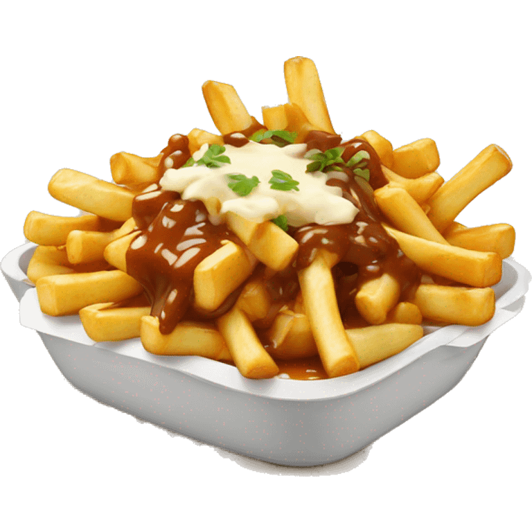 Poutine qui mange une poutine  emoji