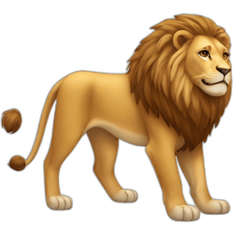 lion full body emoji