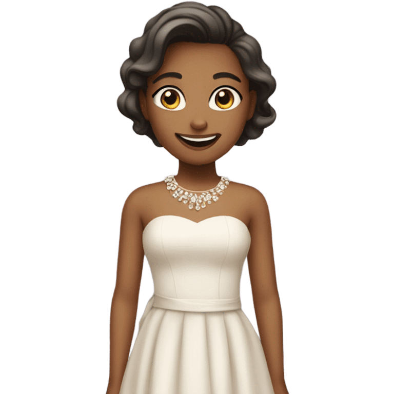 smiling girl elegant dr emoji