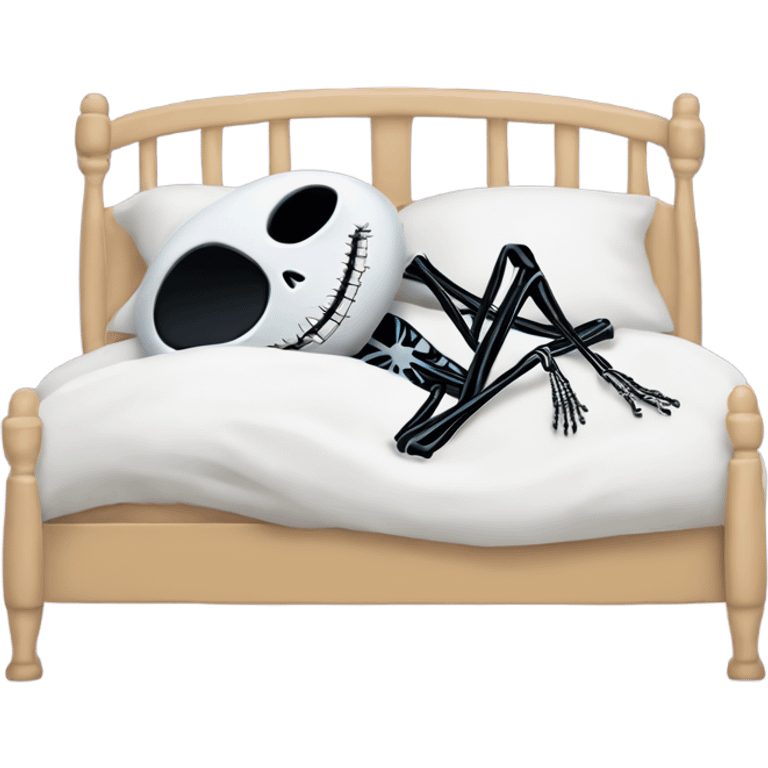 Jack skellington sleeping in bed emoji