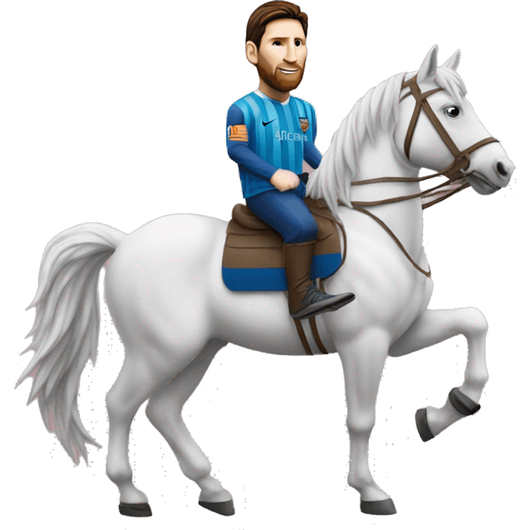 messi sur un cheval  emoji