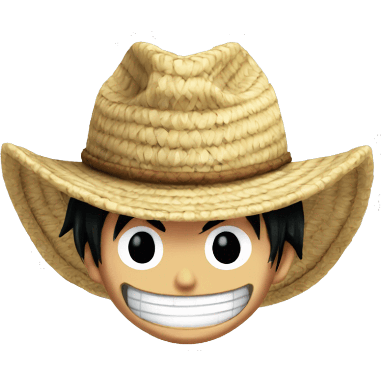 Luffy One Piece Straw Hat emoji