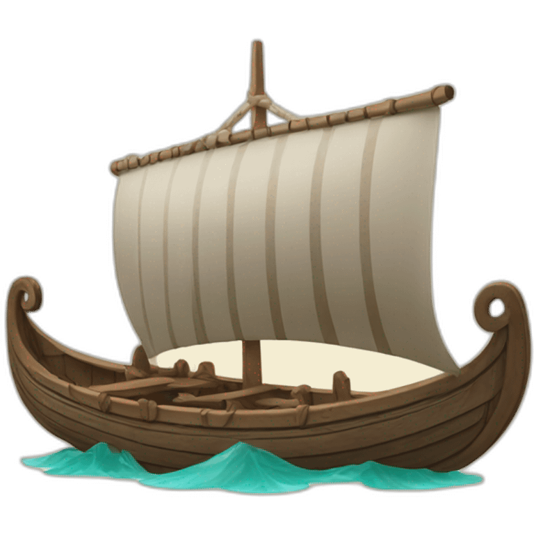 Viking longboat emoji