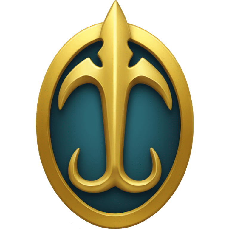 gold trident emoji