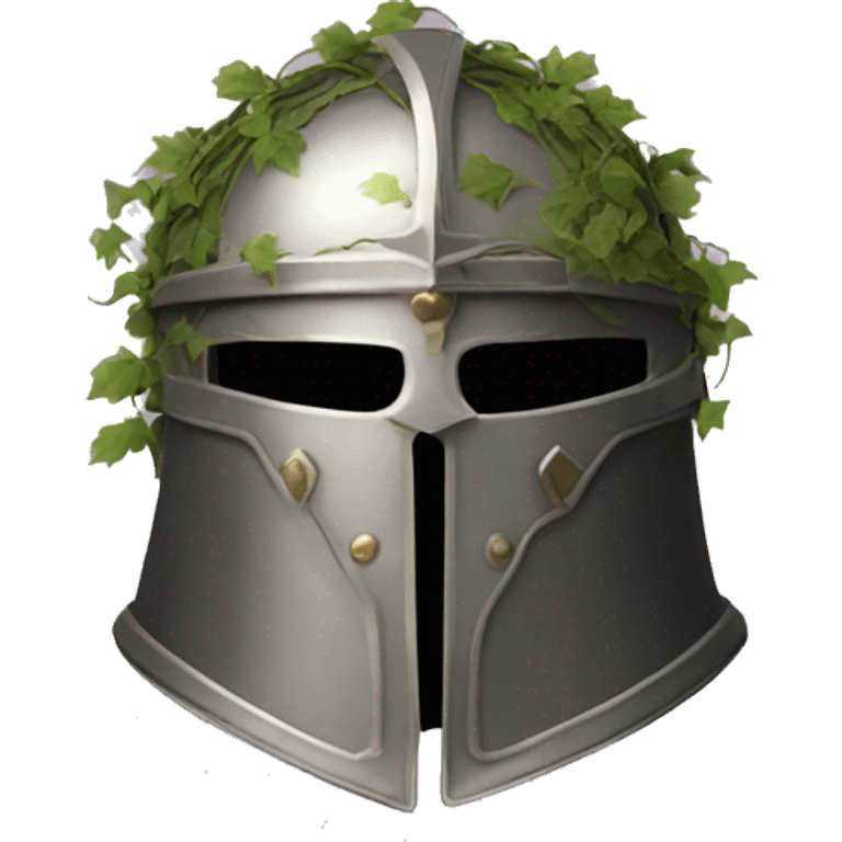 paladin helmet covered in vines emoji