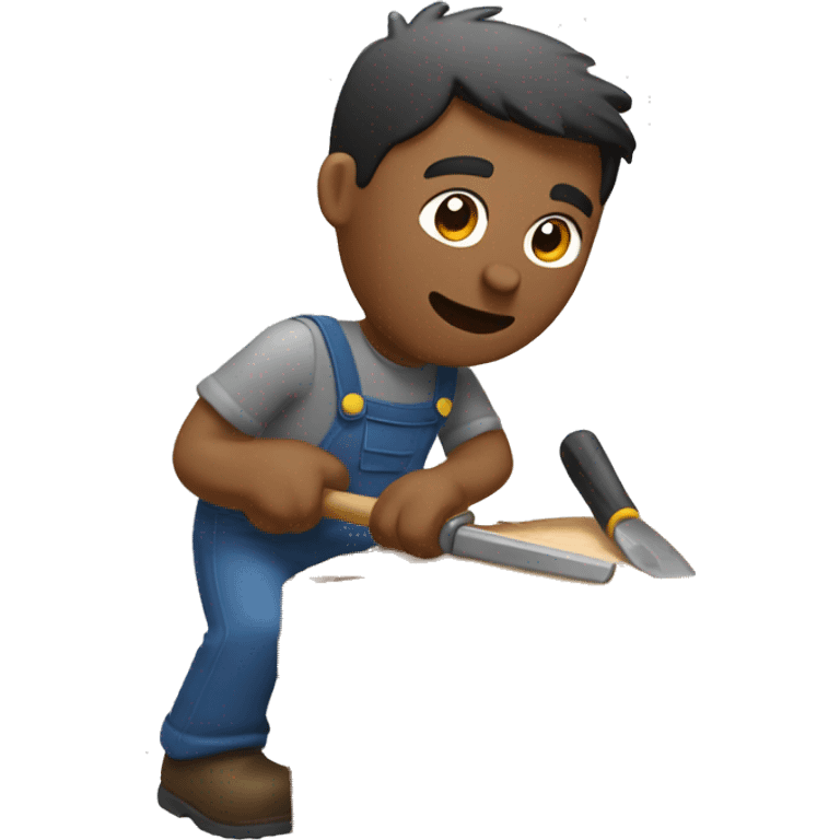 man chisels stump emoji