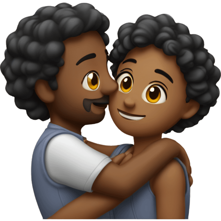 romantic embrace of two gençs emoji