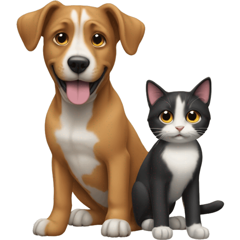 Dog and cat emoji