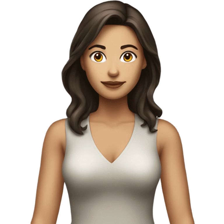 full body brunette beautiful woman  emoji