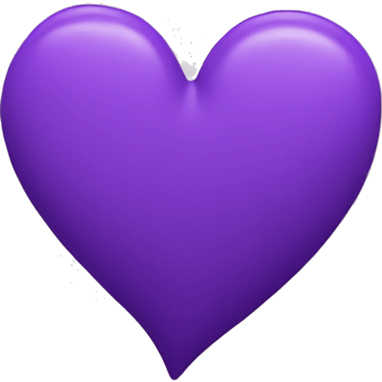 Purple abstract heart emoji