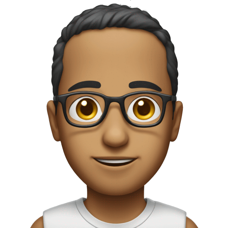 a token of an Arab boy wearing glasses with a degrader emoji