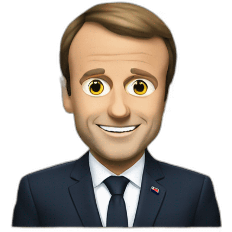 Emmanuel Macron chauve emoji